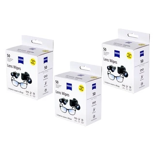 KIT 3 CAIXAS DE 50(unidades) LENS WIPES ou KIT DE 5 CAIXAS DE 30(unidades) LENS WIPES ZEISS