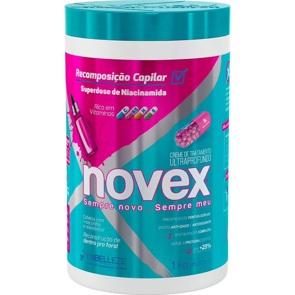 Novex Recomposi O Capilar Niacinamida Creme Para Tratamento Kg Shopee Brasil