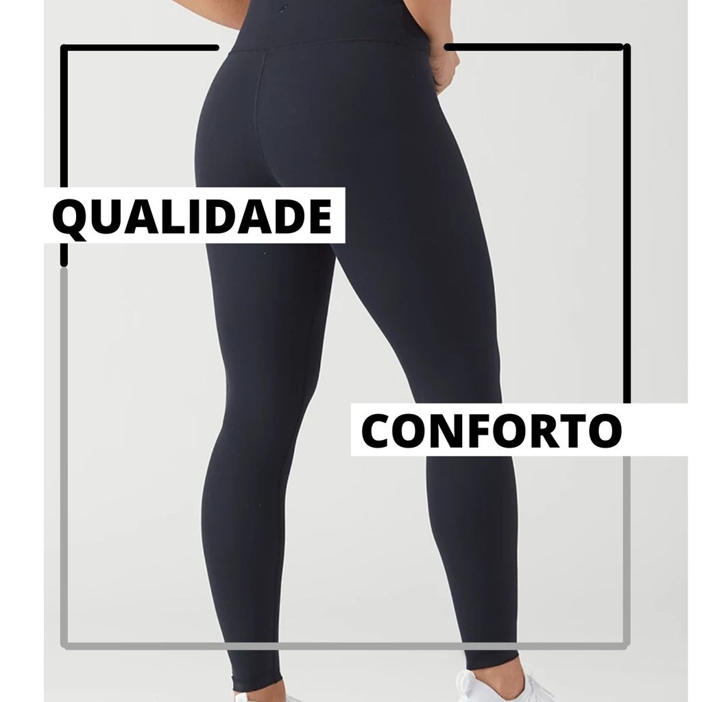 Legging Básica Flanelada/Peluciada - Alta Compressão - Sinal Livre Fitness