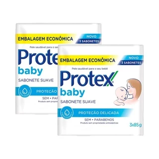 Kit 6 Sabonete Protex Baby Proteção Delicada em Oferta na Shopee