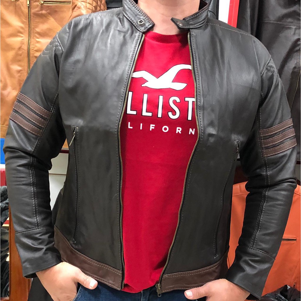 De Couro Legítimo Jaqueta Do Wolverine Origins Jaqueta Wolverine