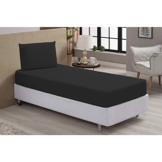 Kit Jogo de Lençol Roupa De Cama Solteiro 2 Peças com Elástico 1,88 x 0,88 x 0,20cm varias cores