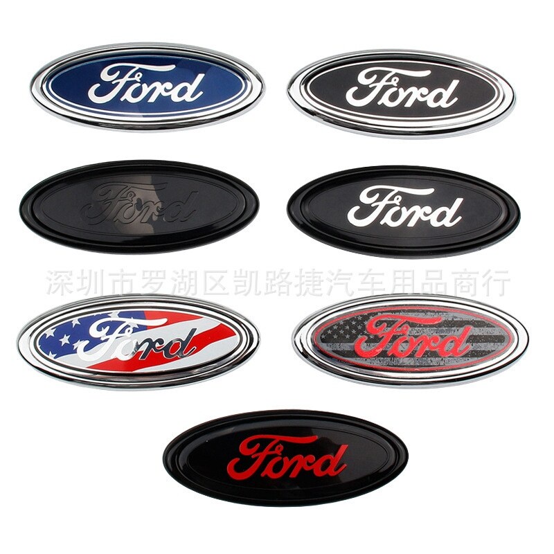 STEMMA LOGO PER FORD Cm 11.5x4.5 Emblema Fregio Badge Anteriore E/o - Foto 13