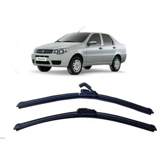 Par De Palhetas para Limpador de Parabrisa Dianteiro para Fiat Siena Ate 2011 em Oferta na Shopee