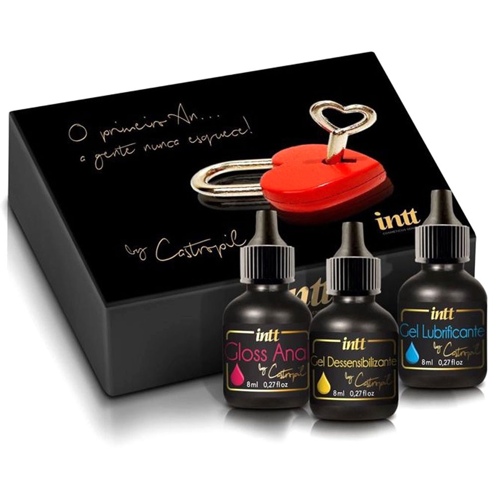 Kit Meu Primeiro Anal Intt com Gel para Sexo Anal, Gloss Anal e  Lubrificante | Shopee Brasil