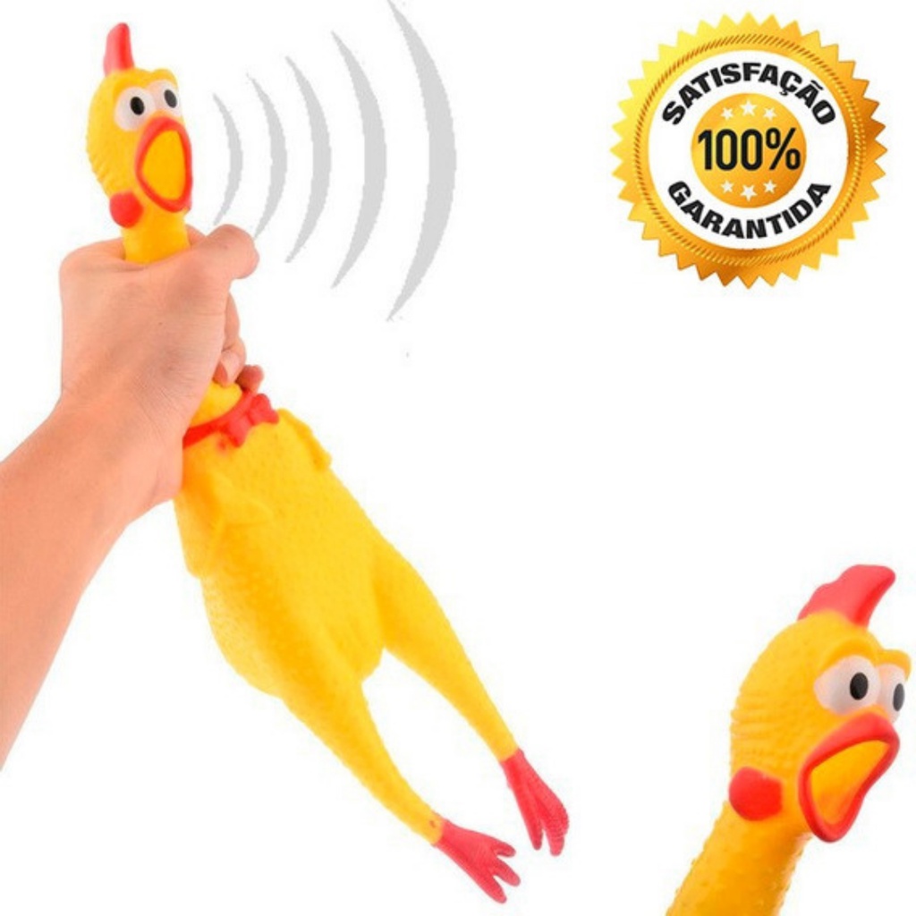 Zerodis Brinquedos de galinha de látex, resistentes à abrasão e à