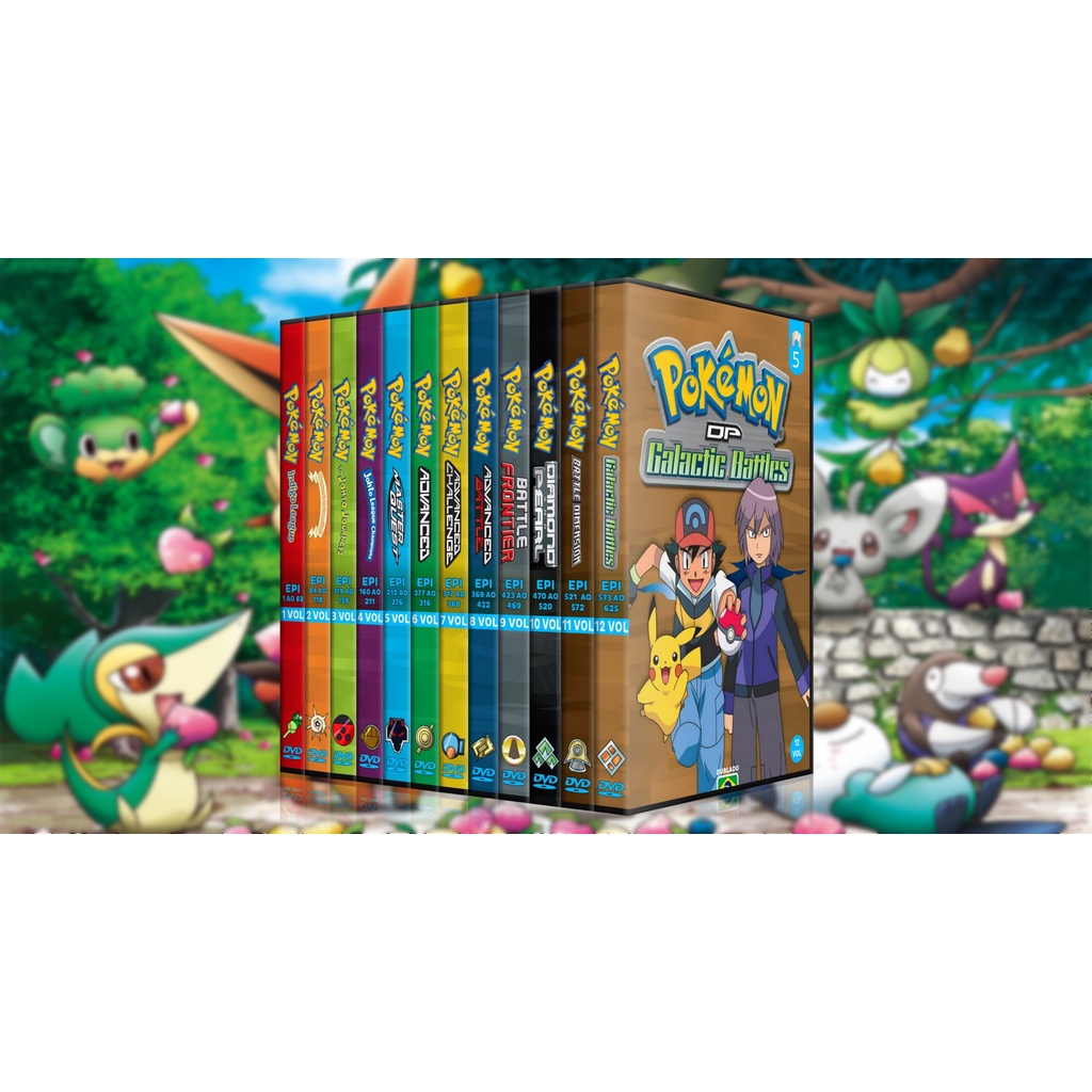 Dvd Anime Pokémon 9ª Temporada Batalha Da Fronteira Dublado