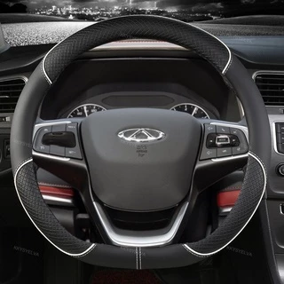 Capa Para Volante Do Carro 38cm Couro Chery Tiggo 8 Arrizo 5 Pro Gx 5x eQ7 7 2018 2019 2020 Acessórios Automáticos