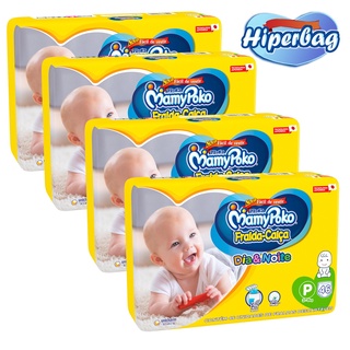 Kit 04 Hiper Bag FRALDA CAÇA Descartável DIA&NOITE MamyPoko - P - 184 Unidades - Tecnologia Japonesa