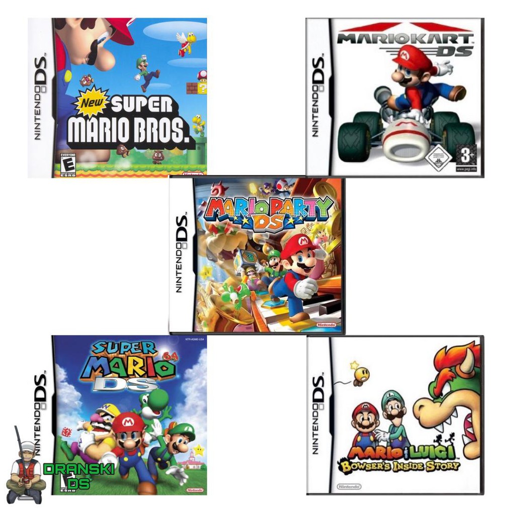 Jogos Nintendo DS DSI 2DS 3DS New XL New Super Mario Bros, Mario Kart, Mario  Party, Super Mario 64