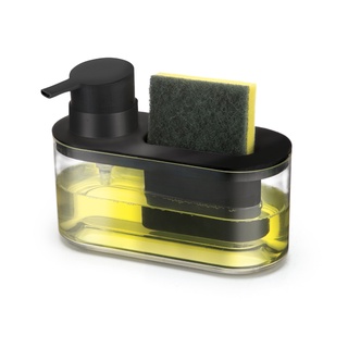 Porta Detergente Líquido e Bucha Dispenser Sabão Líquido Arthi Preto