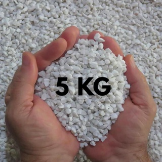 Pedra Branca 5kg Decoração Vasos de Plantas Aquário Jardim