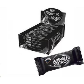 Chocolate Tabletinho Diamante Negro 34g - Lacta 12 Unidades