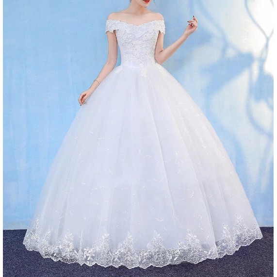 Vestido De Noiva Com Brilho Princesa Lindo Casamento 'e150