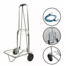 Carrinho De Mão Dobrável Bagagem Carga 100kg +brinde