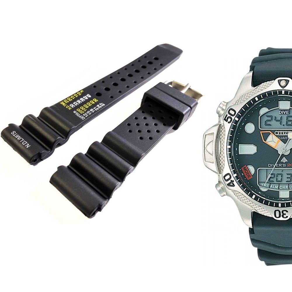 Pulseira Compatível Para Relógio Aqualand Citizen JP1010 Preta