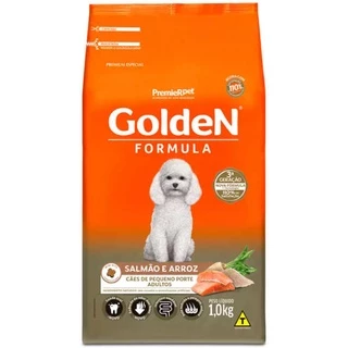 Ração Golden Formula Mini Bits Salmão e Arroz para Cães Adultos de Raças Pequenas 1kg