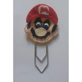 Clipes Artesanal Mario em Feltro - Super Mario Bros - Heróis em Feltro