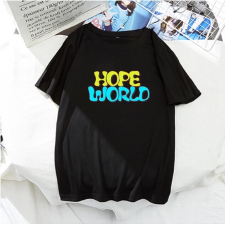 Camiseta Basica Camisa Grupo Kpop Hope World Mixtape J Hope Unissex