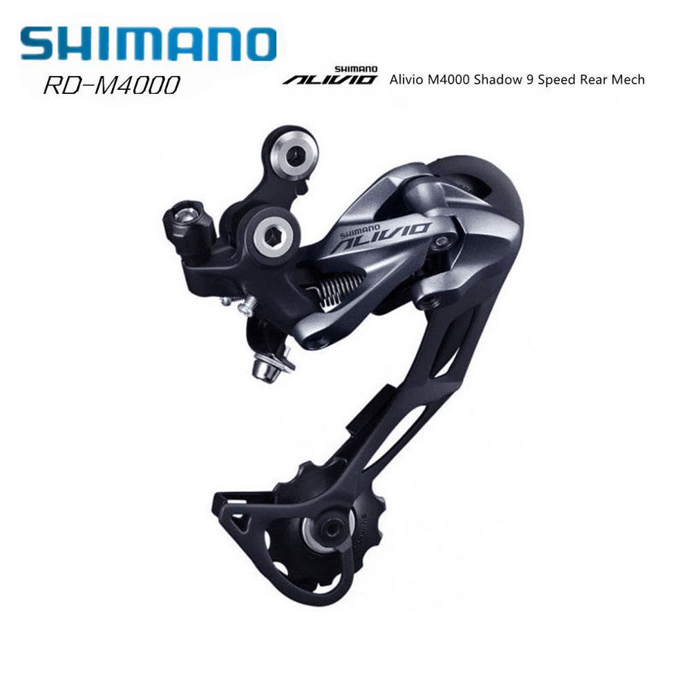 Shimano Alivio Desviador Traseiro M4000 Sombra 9 Velocidade Rd Sgs M3100 9 Mais Recente E Para Bicicleta Mountain Bike alavanca c mbio marcha passador