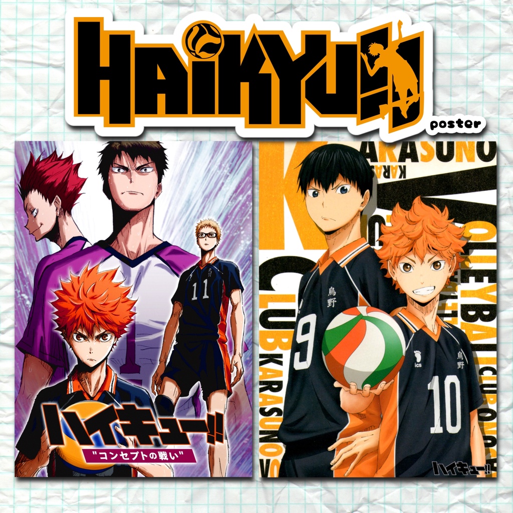 Adesivo do anime Haikyuu (vários personagens)