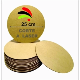 10 Peças de Sousplat Supla Soupla Suplat Mesa Posta Jogo Americano Artesanato Mdf cru 25cm