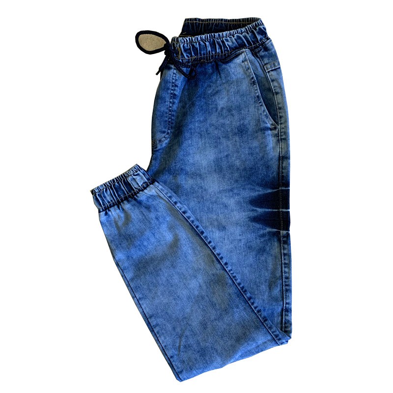 Calças jogger masculino Jeans/sarja Com Punho Elastico