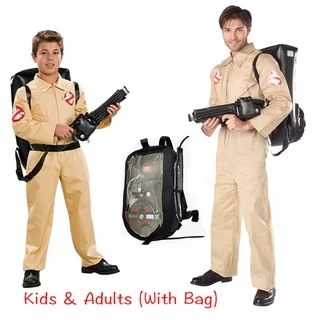 Filme Tema Fantasmabuster Cosplay Fantasia De Halloween Kids & Adultos Saco De Panos De Performance Adequado