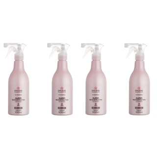 KIT 4 Queratina Cistina Super Reconstrução Capilar Profissional DYUSAR 500 ml