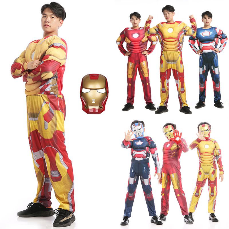 Homem De Ferro Tony Stark Roupa De Super-Herói Adulto Cosplay | Shopee ...