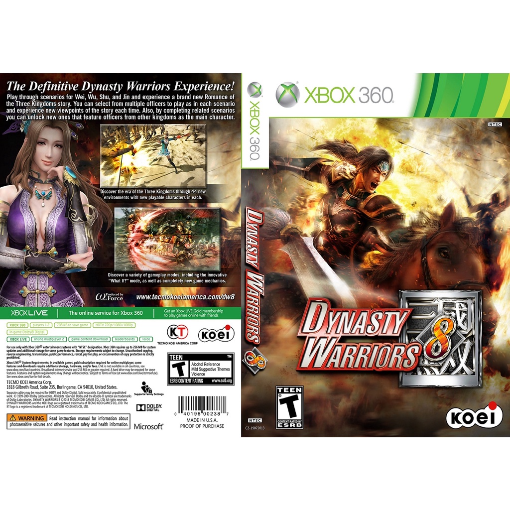 Dynasty warriors shop xbox 360