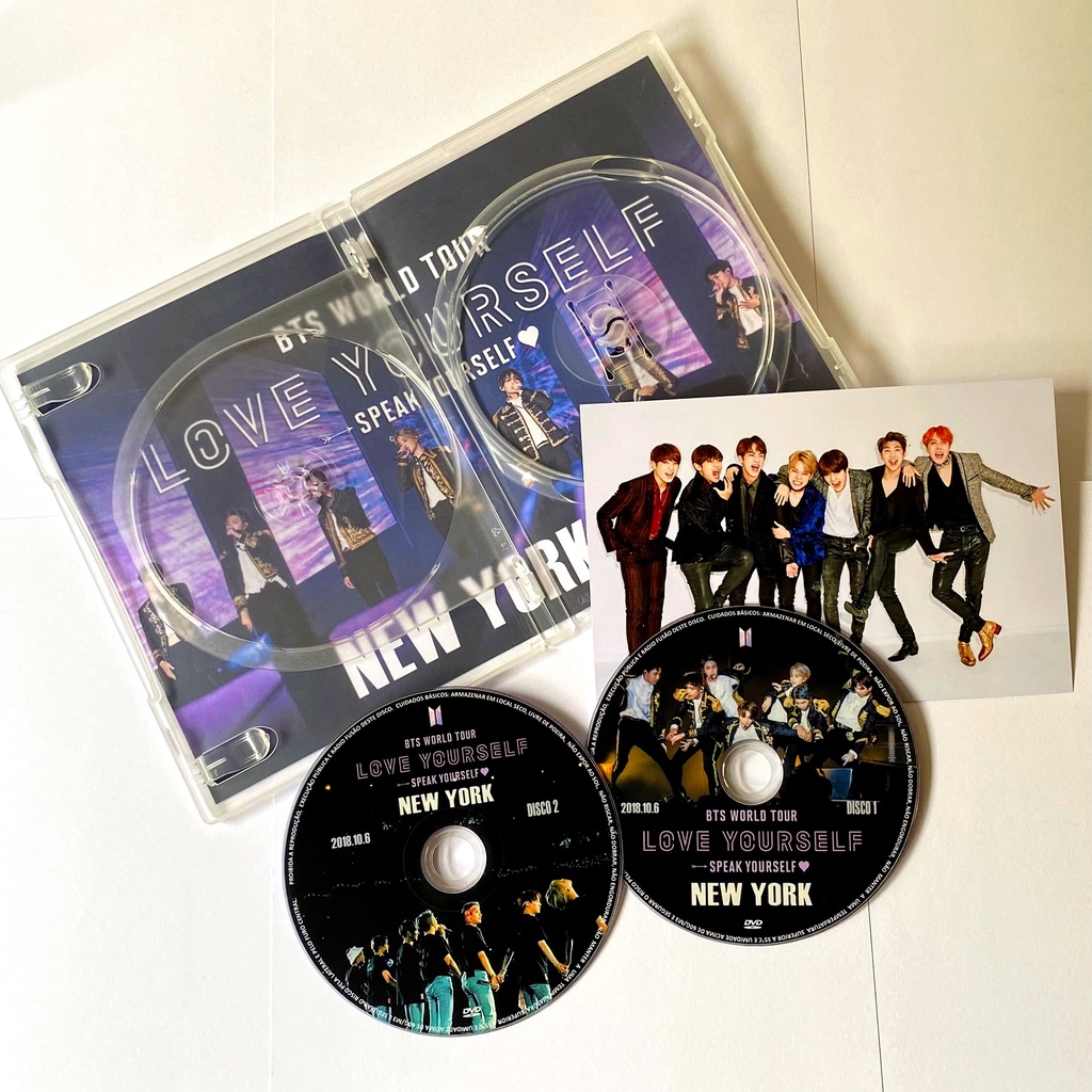 DVD BTS World Tour: New York 2018 - Love Yourself | Shopee Brasil
