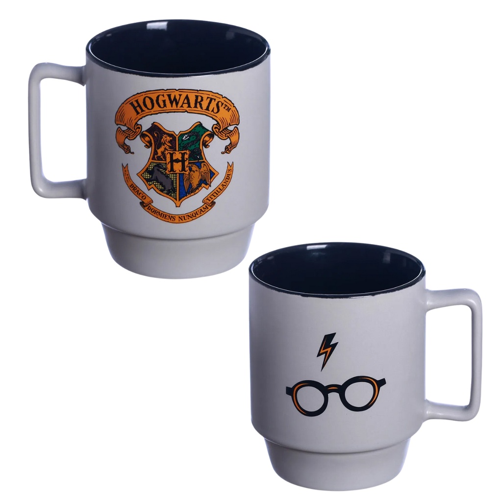 VARZI Hogwarts Frühstücksbecher 400 Ml – Offizieller Harry Potter Becher Für Kaffee, Tee & Müsli
