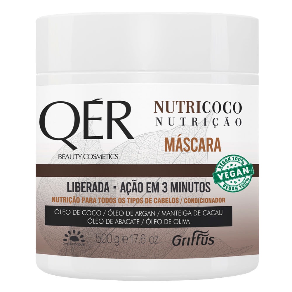 Máscara Capilar Griffus QÉR Beauty Cosmectis Nutricoco - 500g | Shopee ...