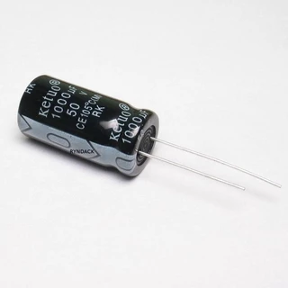 10 Peças * Capacitor Eletrolítico 1000uF 50V 105ºC 13x25mm