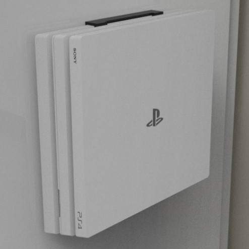 Suporte Playstation 4 Ps4 Pro Parede Vertical + Parafusos