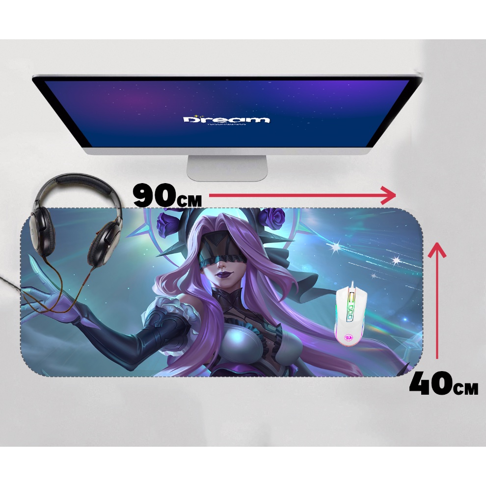 Mouse Pad Gamer Syndra League of Legends LOL Extra Grande 90x40 ...