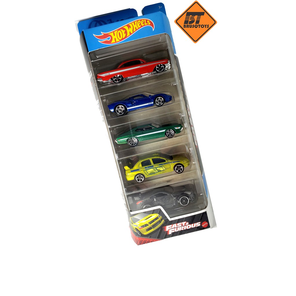 Pack De 5 Hot Wheels - Fast And Furious - Velozes E Furiosos