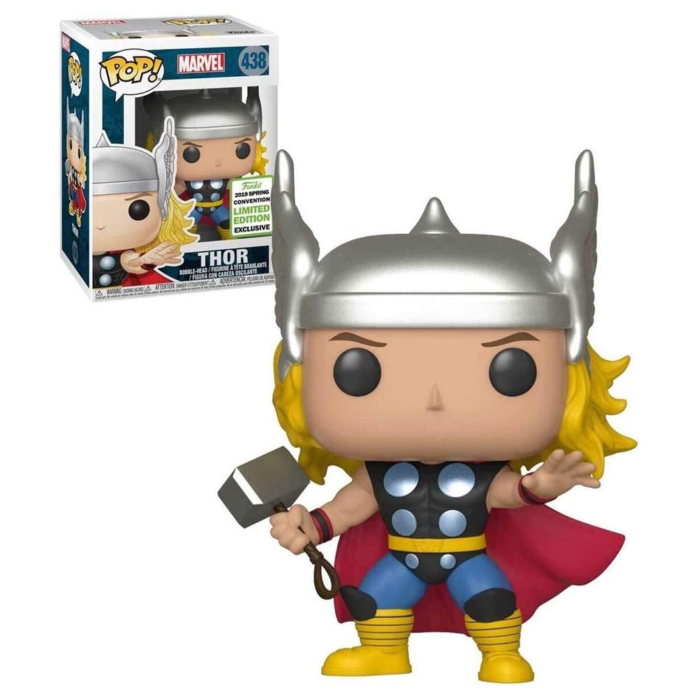 Funko Marvel Thor Pop 438 2019 Conferência Da Primavera Edição Limitada Exclusivo Boneca Móvel Brinquedo