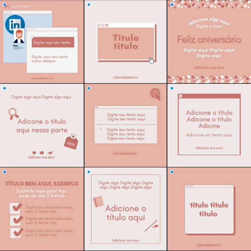 Canva 25 templates editáveis Shopee Brasil