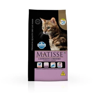 Ração Farmina Matisse Gatos Adultos Castrados Cordeiro2KG
