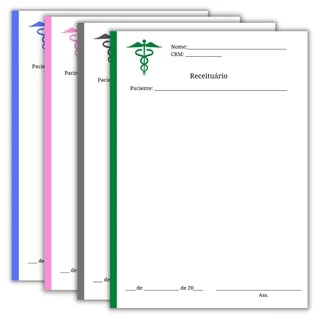 Receituário Médico Pronta Entrega - 15x21 Blocado