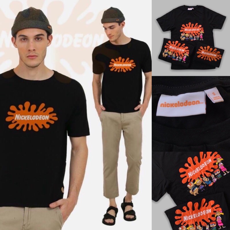 Nickelodeon - Camiseta Clásica Con Estampado Gráfico