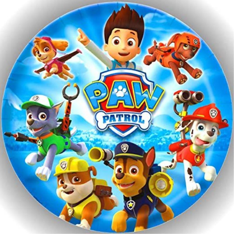 Adesivo para Latinha ou Bandeirola patrulha canina