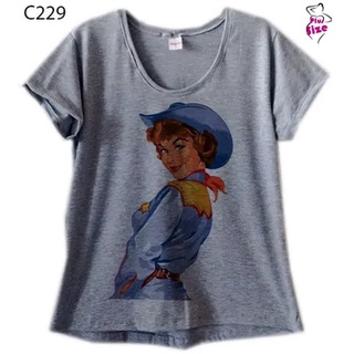 Blusa Feminina Plus Size Linda Cowgirl Country C229