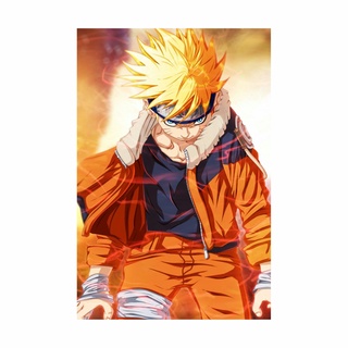 Placa Decorativa Rosto Naruto Desenho 30x42cm