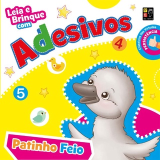 LEIA E BRINQUE COM ADESIVOS PATINHO FEIO