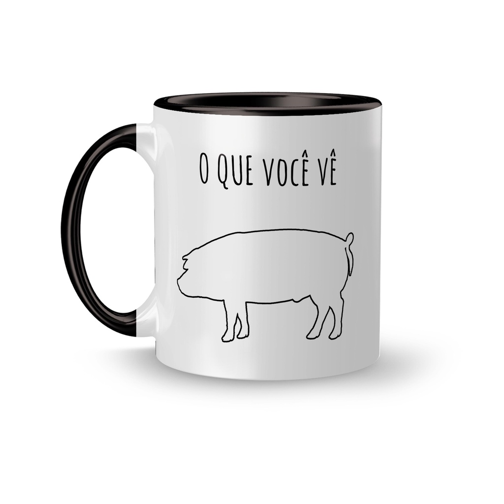 Caneca Personalizada Medicina Veterinária - Porco