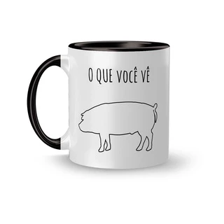 Caneca Personalizada Medicina Veterinária - Porco