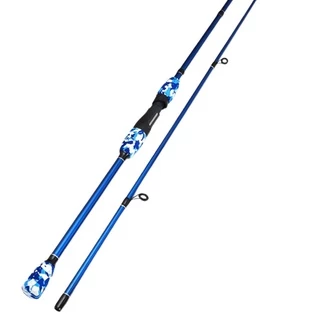 Vara Pesca Carbono Cold Blood P/ Molinete 2,40 M 25 Lb 2 Partes Azul